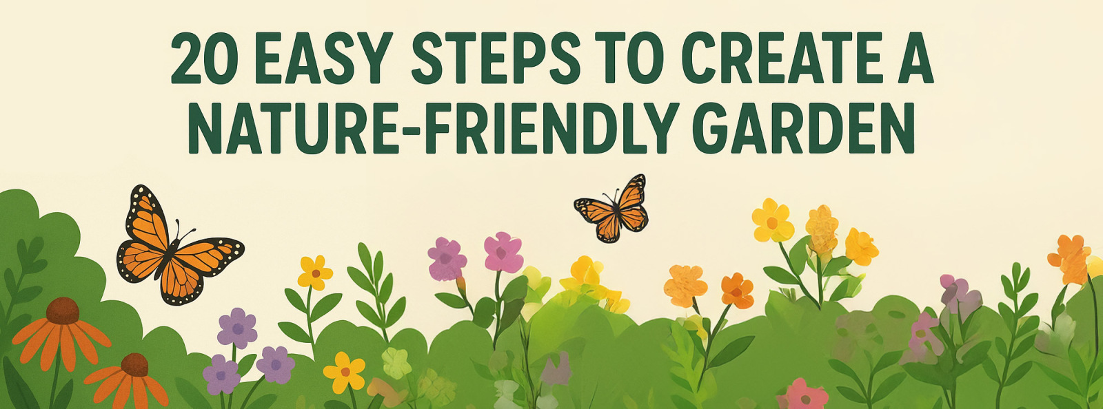 20 Easy Steps to Create a Nature Friendly Garden